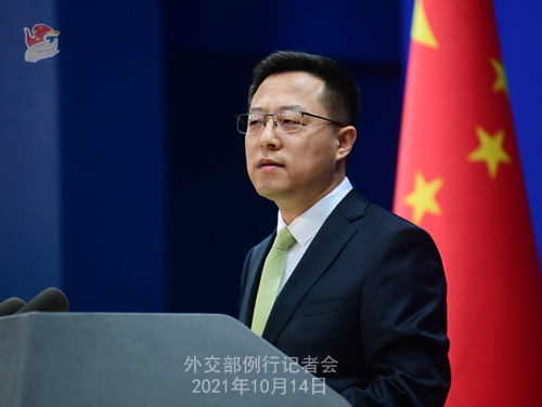 中国の台湾について、米国は口出しをする権利はない＝外交部