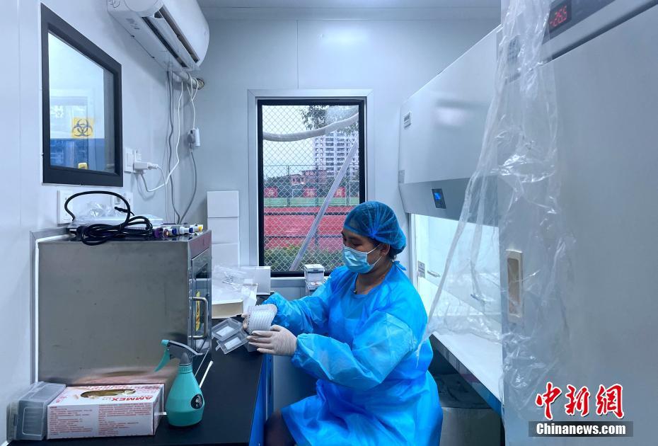 福建省仙遊県、3つの臨時実験室が使用開始