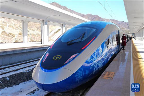 รถไฟความเร็วสูงเที่ยวพิเศษโอลิมปิกฤดูหนาวปักกิ่งเปิดตัวสายปักกิ่ง-จางเจียโข่ว