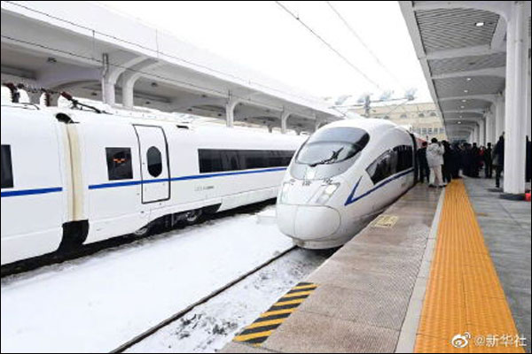 ทางรถไฟความเร็วสูงภาคตะวันออกของจีนเปิดให้บริการ