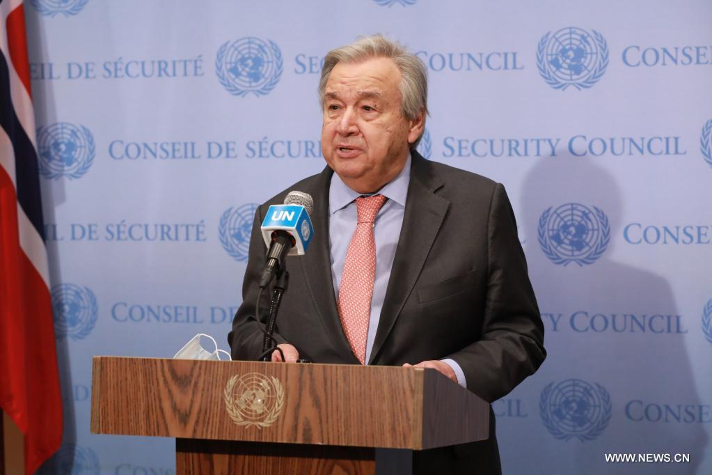 الأمين العام للأمم المتحدة يدعو إلى الدبلوماسية لنزع فتيل التوترات بين روسيا وأوكرانيا