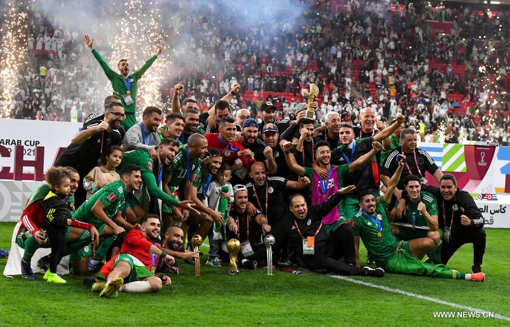الجزائر تتوج بلقب بطولة كأس العرب لأول مرة في تاريخها
