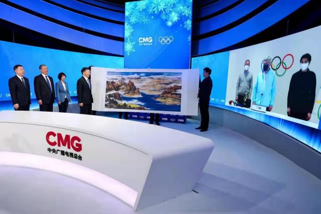 冬季五輪放送の業績を祝い、CMG台長に国際オリンピック委員会会長賞