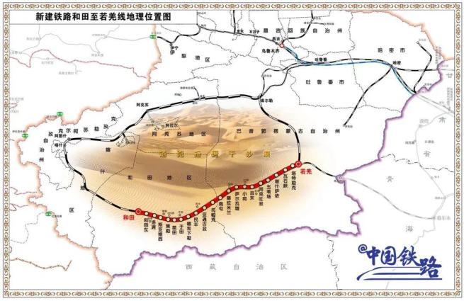 タクラマカン砂漠の環状鉄道 6月に開通へ 中国国際放送局