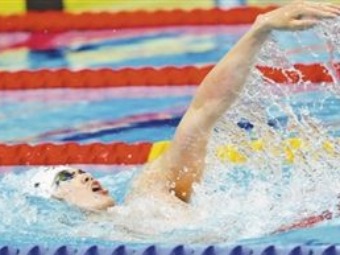 東京五輪金メダリストの水泳・汪順選手　全国運動会でも金メダル