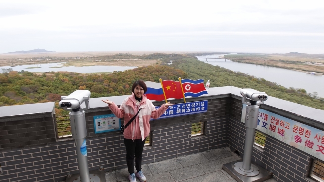 国境線にある防川市 展望台で中国・朝鮮・ロシアを見てみよう
