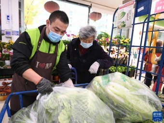 北京市のスーパーに産地直送の冬野菜登場　売れ行き好調